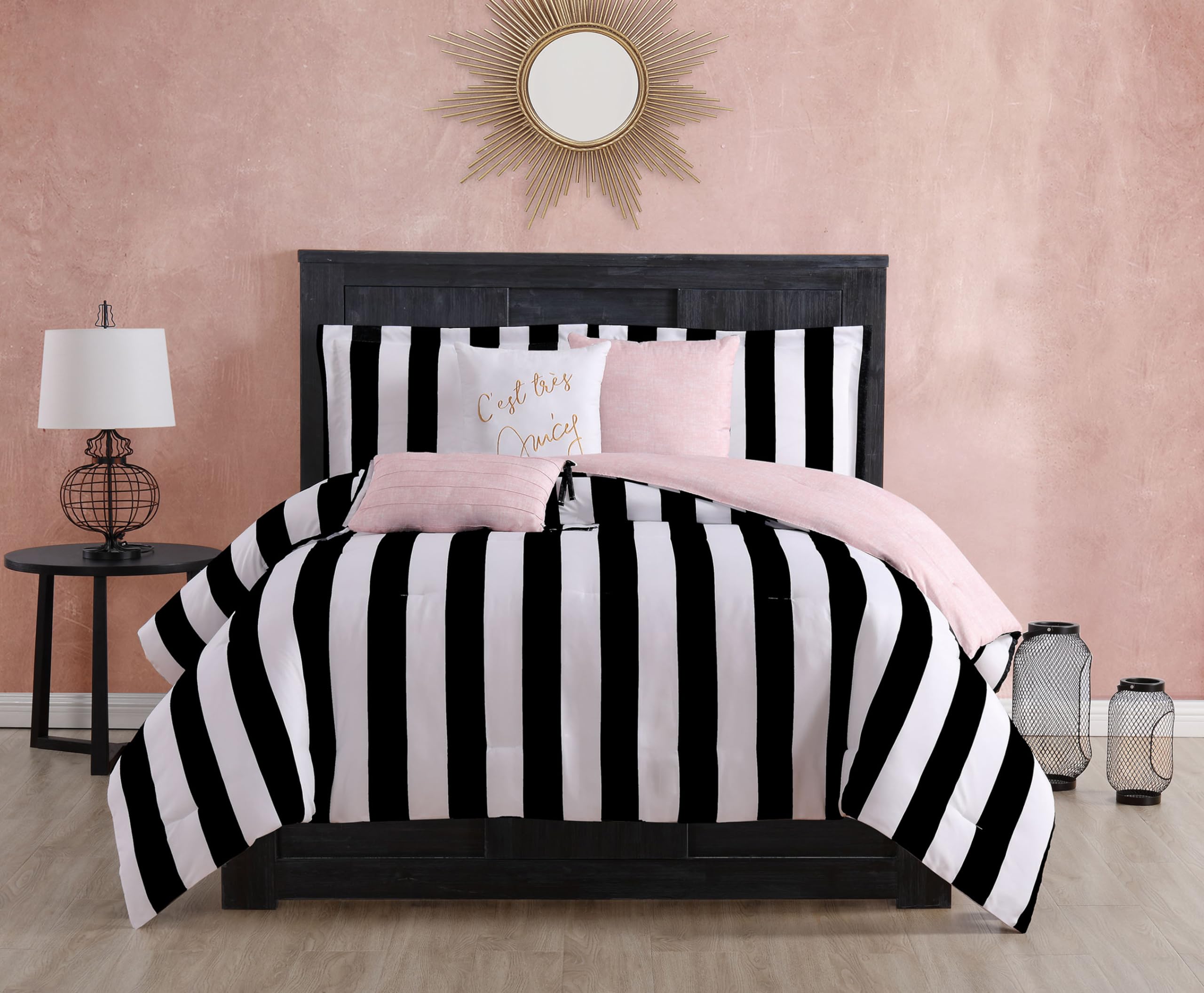 Juicy Couture close-up of distressed pink reverse fabric highlighting soft texture benefit