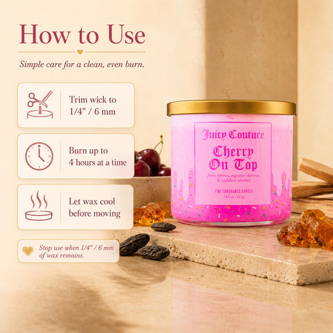 Juicy Couture label and branding detail showing elegant finish and collector appeal benefit