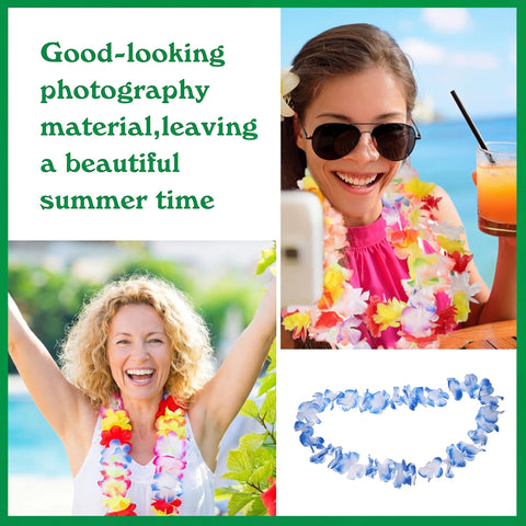 JuinTe lei worn by a guest poolside demonstrating festive atmosphere