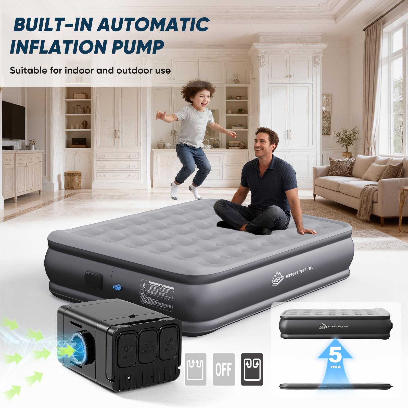 JUITOY bedroom lifestyle setup demonstrating guest-ready comfort and style