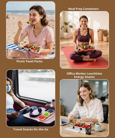 JUJOJB food picks with snacks showing organized portioning benefit
