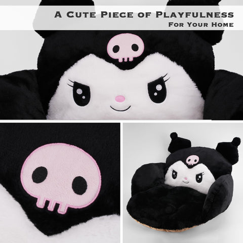juju GOODS cushion on gaming chair showing cozy support during play