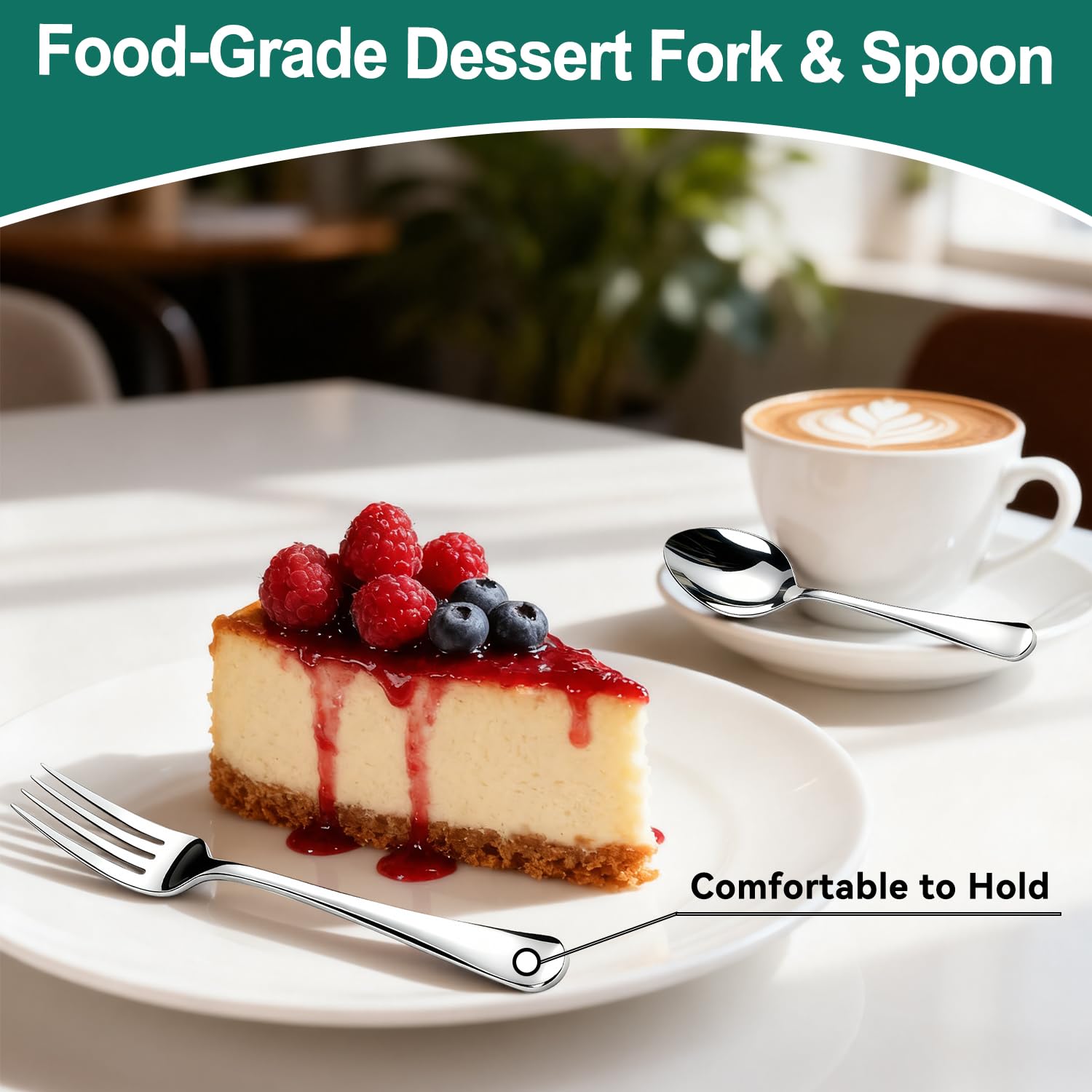 JUNLIN flatware set placed at dining table showing coordinated presentation for guests