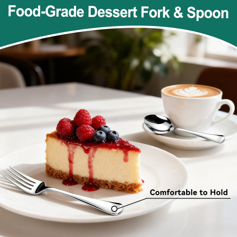 JUNLIN flatware set placed at dining table showing coordinated presentation for guests