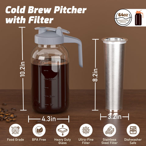JunVpic wide-mouth jar opening for easy filling and simple cleaning convenience