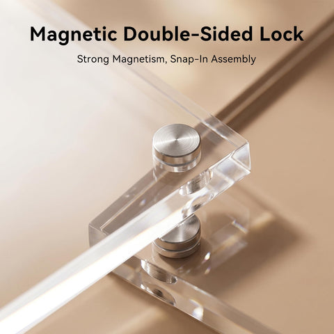 JUOIFIP close-up of acrylic edge highlighting crystal-clear clarity and scratch-resistant surface