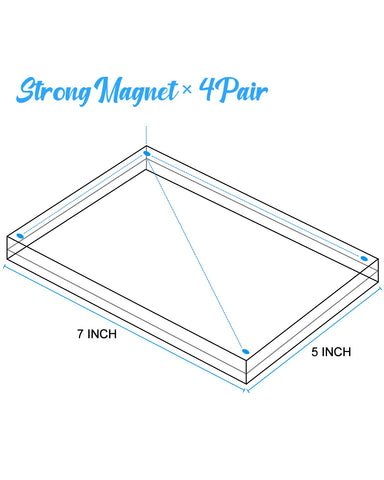 JUOIFIP magnetic corner close-up showing strong magnets keeping pictures secure and flat