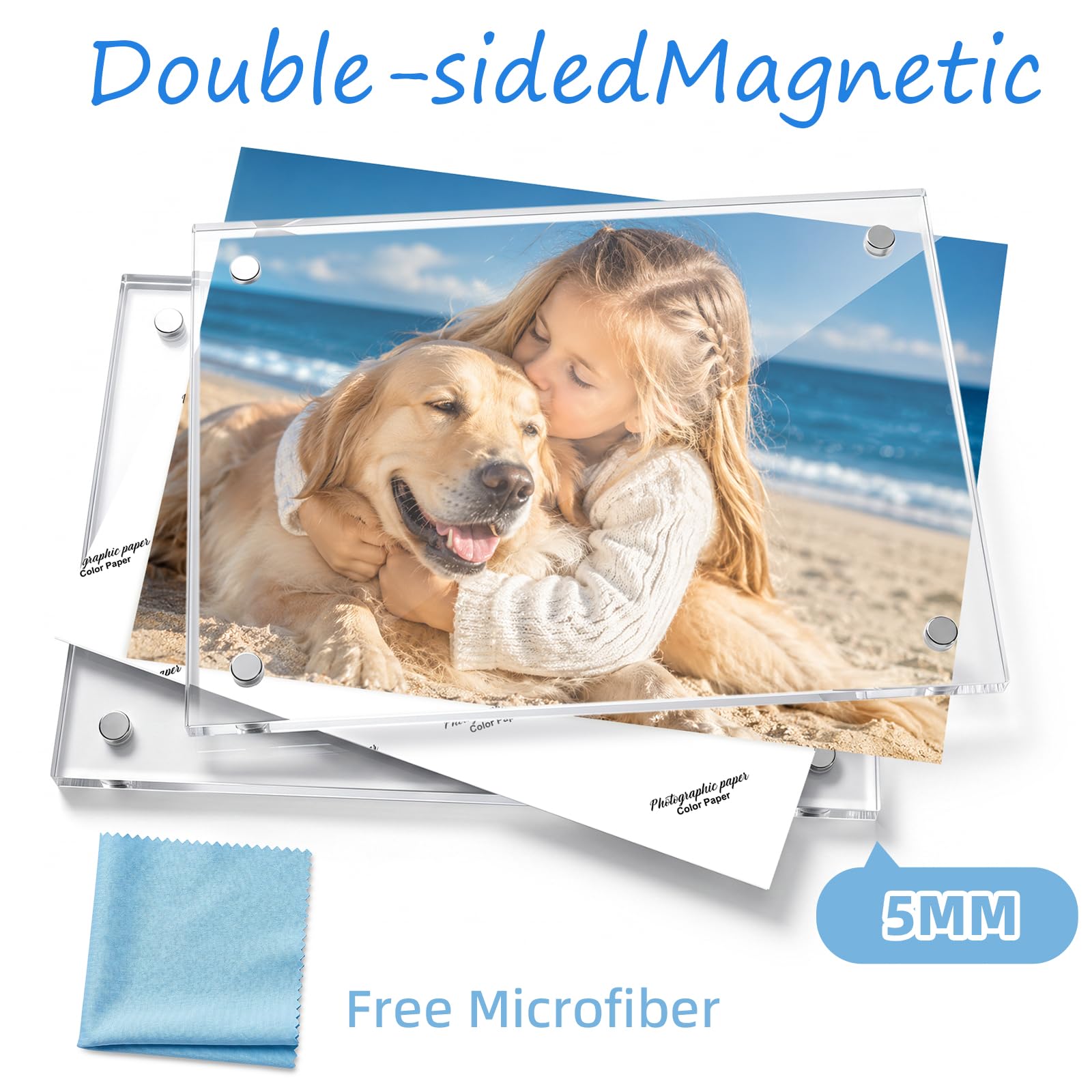 JUOIFIP corner magnets securing photo tightly for reliable display