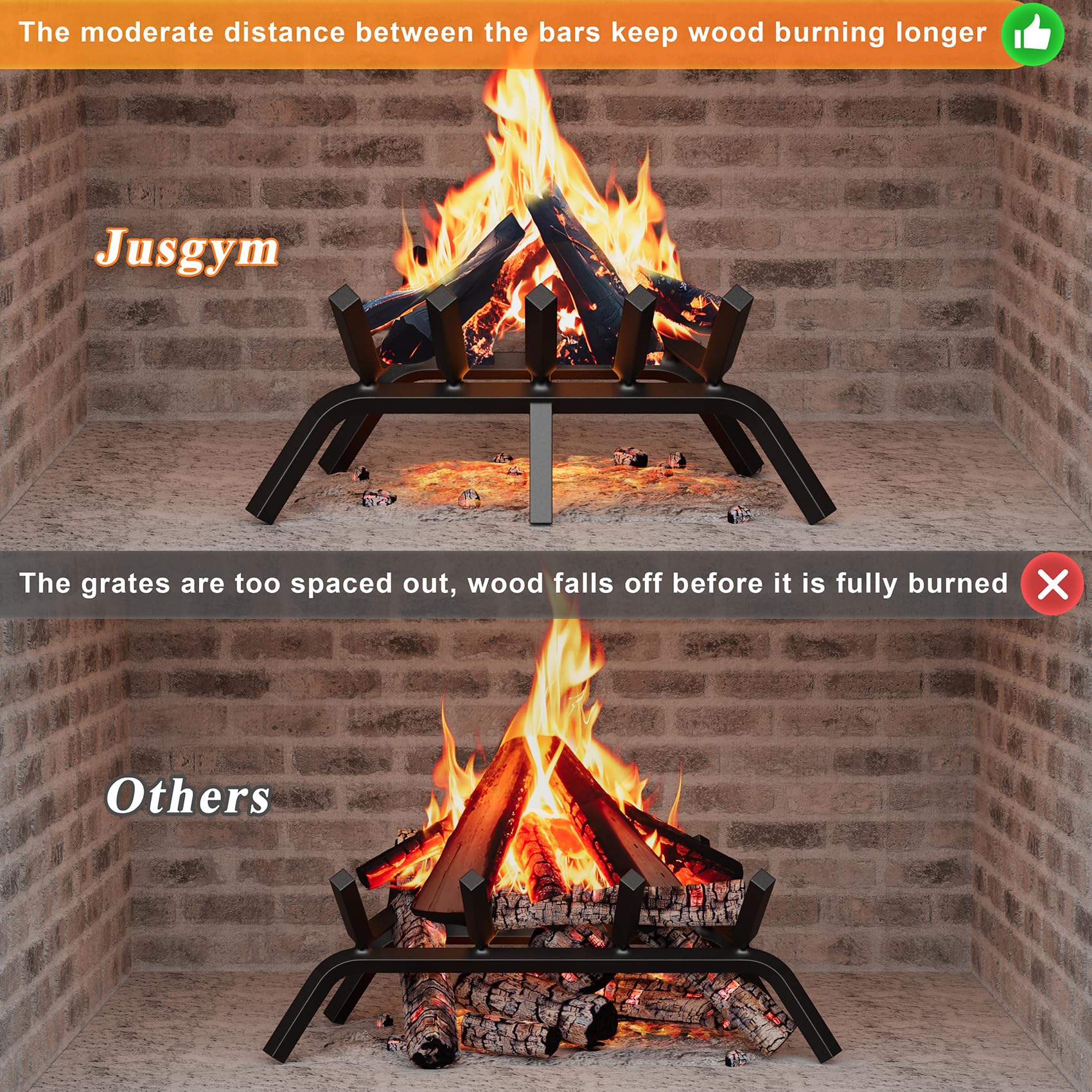 Jusgym six support legs detail illustrating even weight distribution benefit