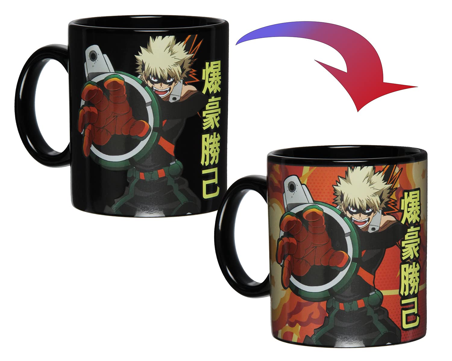 JUST FUNKY close-up of heat-activated Bakugo reveal and vibrant colors