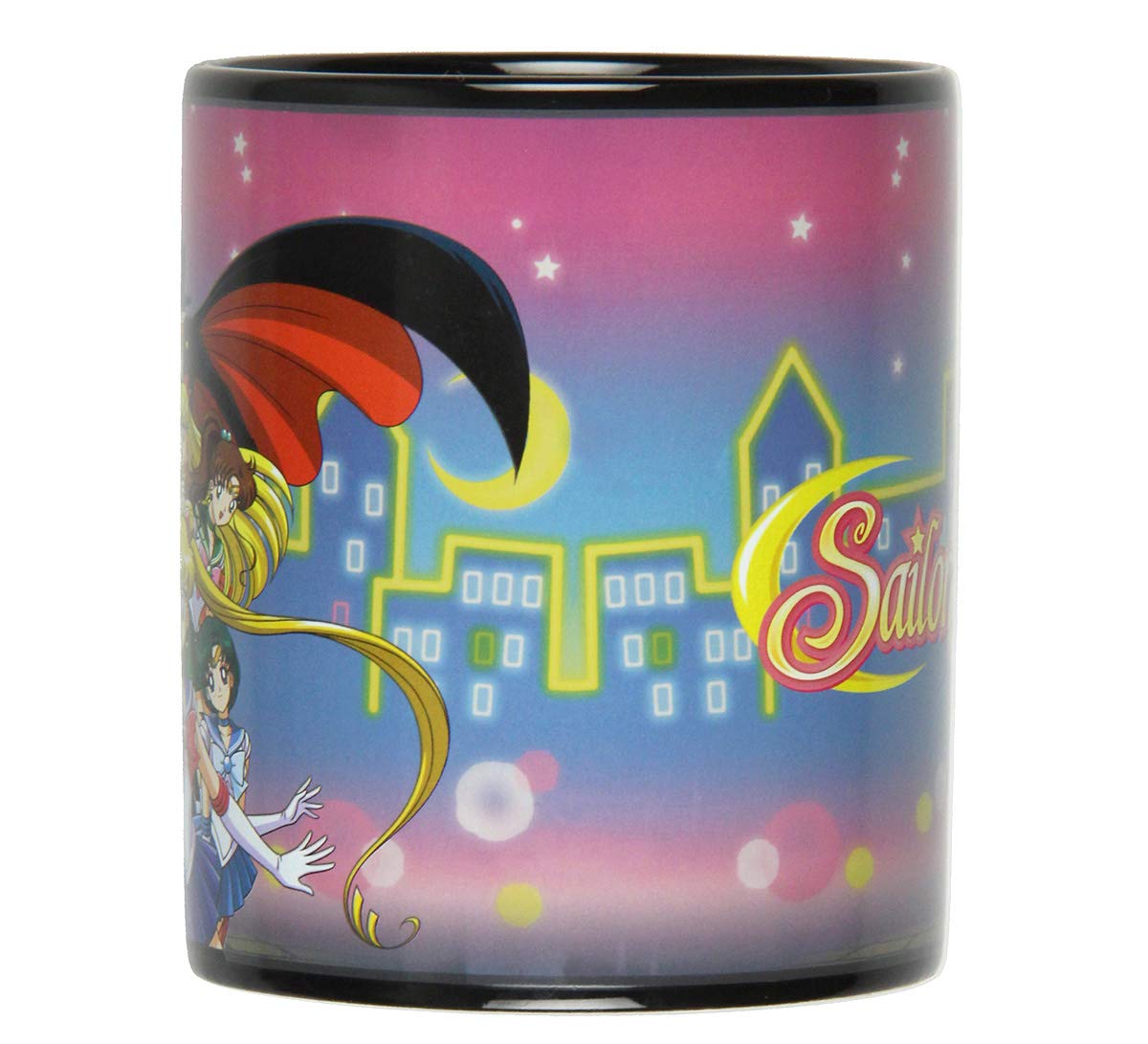 JUST FUNKY mug held by hand to show size and comfortable handle