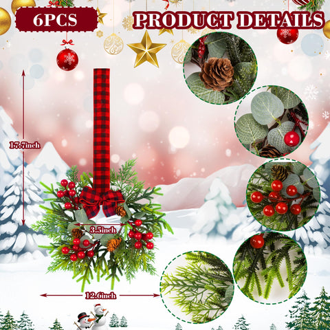 JUSTOTRY close-up of faux berries and pinecone detail, durable and realistic seasonal texture