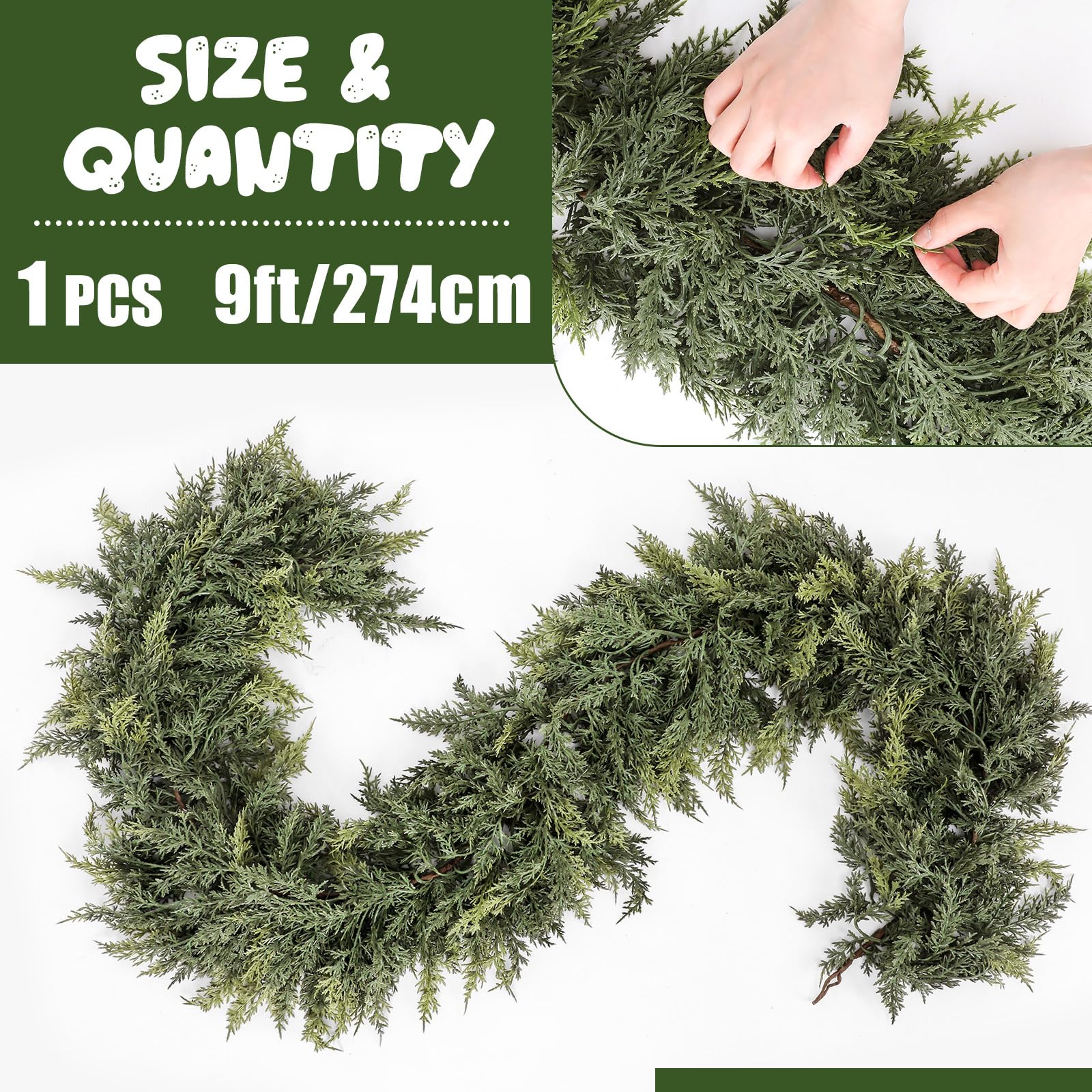 Jutom garland draped on mantel creating cozy holiday atmosphere and instant styling