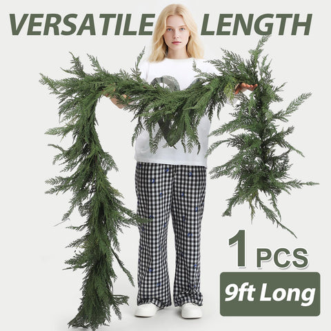 Jutom garland folded in packaging for compact storage between seasons