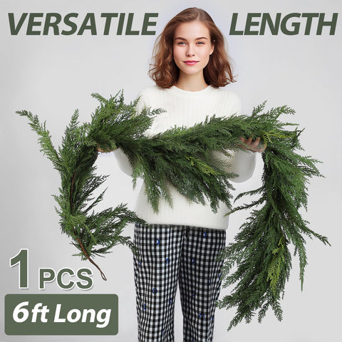 Jutom table centerpiece with garland adds festive greenery and table presence