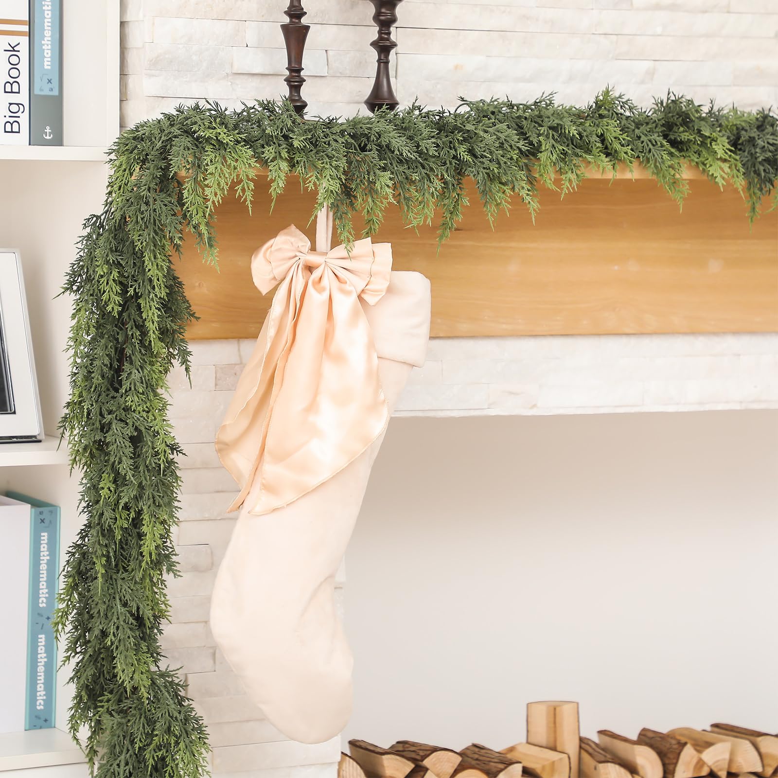Jutom garland decorated with LED lights offering safe warm holiday illumination