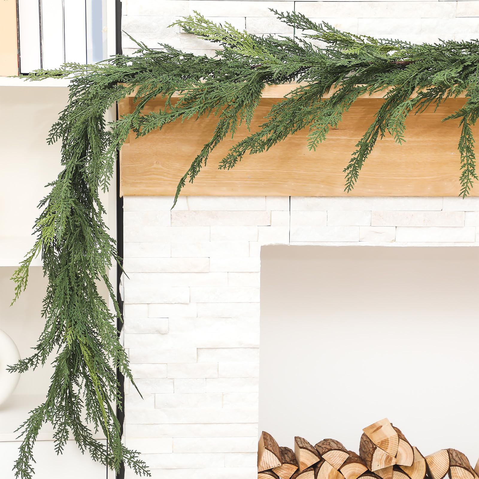 Jutom garland used as table centerpiece adding green fullness and seasonal focal point