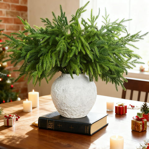 Jutom stems arranged in a vase showing 18-inch length for instant decor benefit