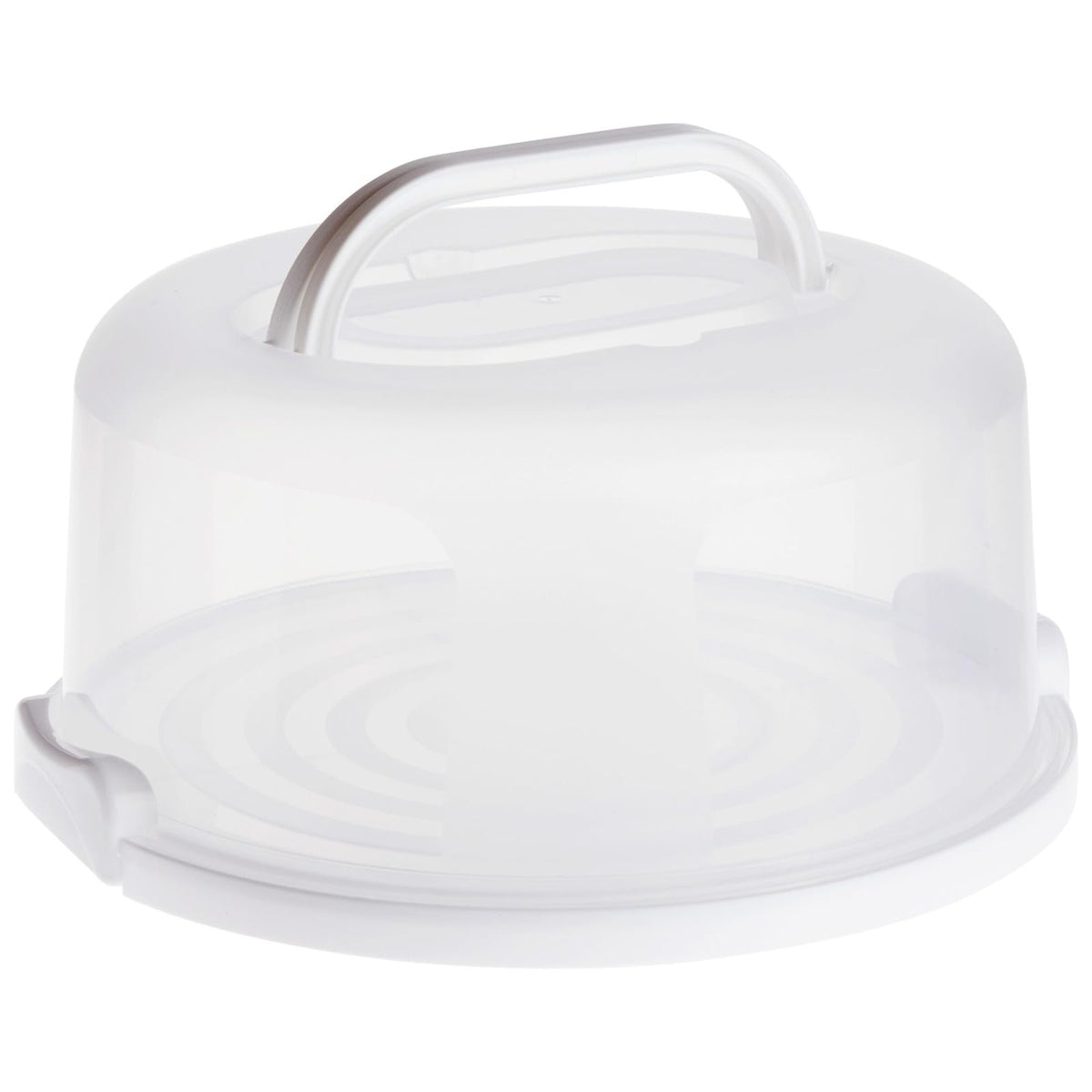 Juvale front view of cake carrier showing lid and base for secure transport