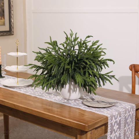 Juxdp centerpiece on table showcasing full, fluffy vase arrangement benefit