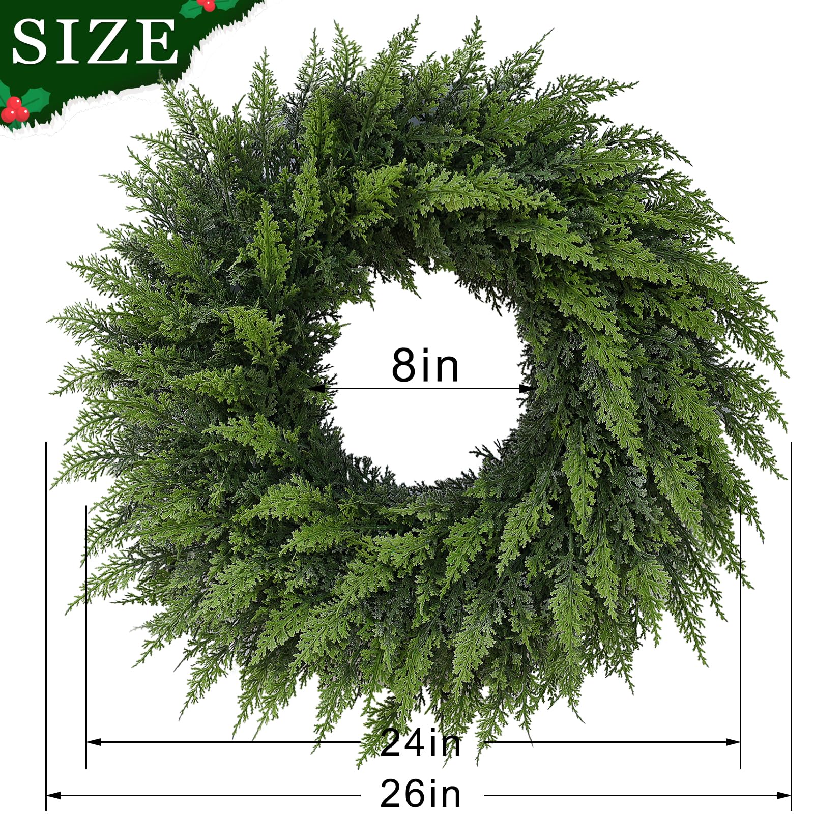 Juxdp wreath with red bow demonstrates how easily it personalizes decor