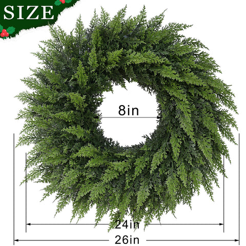 Juxdp wreath with red bow demonstrates how easily it personalizes decor