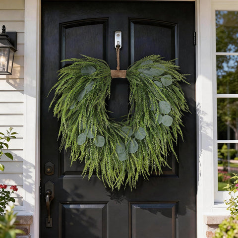 Juxdp eucalyptus close-up highlights lifelike leaves and natural texture