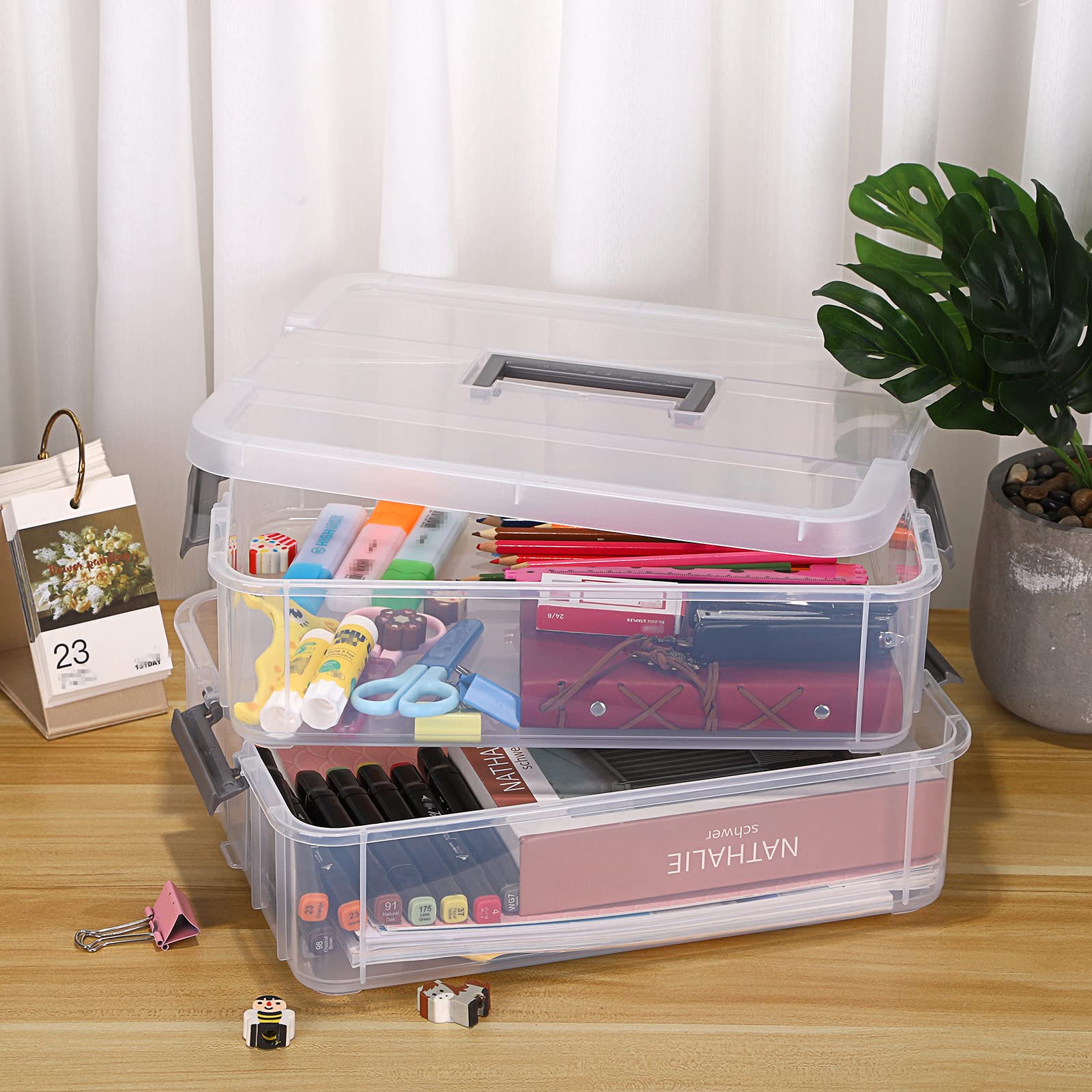 JUXYES transparent side view makes contents easy to spot at a glance