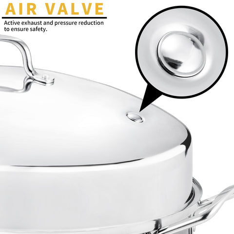 JY COOKMENT wide heat-resistant handles for secure grip and safer oven transfers