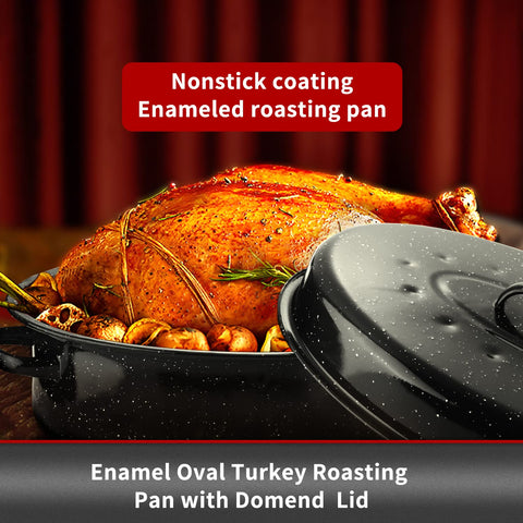 JY COOKMENT enamel interior texture highlighting smooth nonstick surface for easy cleaning