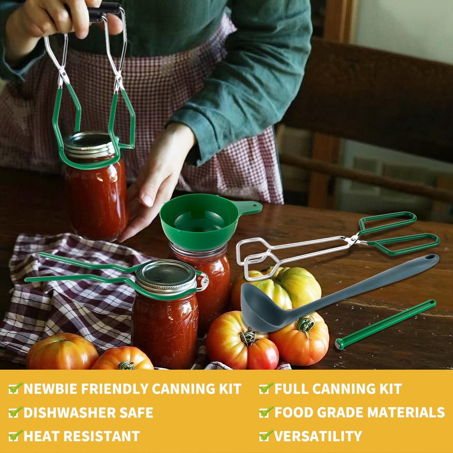 JY COOKMENT 21.5-quart pot with collapsible rack for stable processing