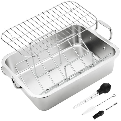 JY COOKMENT V-rack close-up demonstrating sturdy support and even browning