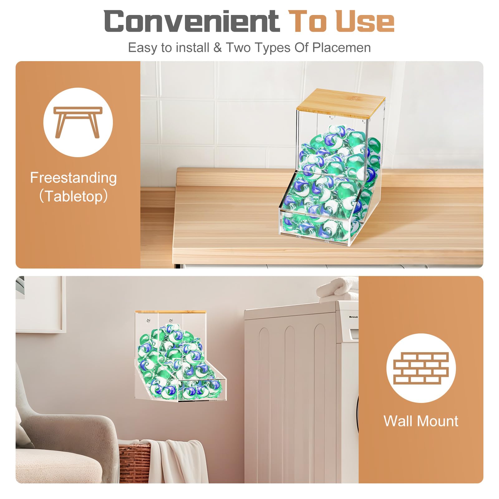 JYPS bottom flap open dispensing a pod for quick access