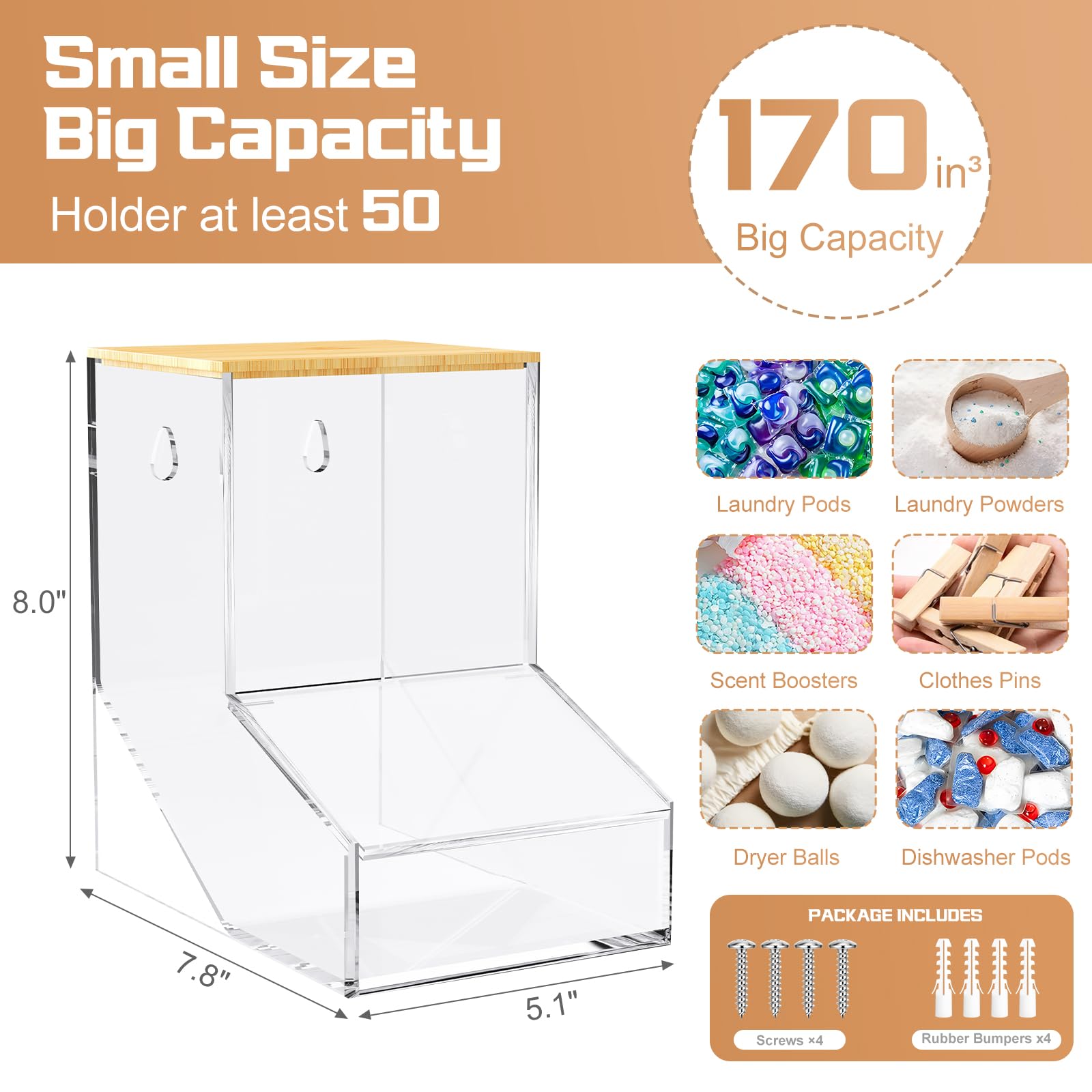 JYPS side profile highlighting slanted floor for easy dispensing
