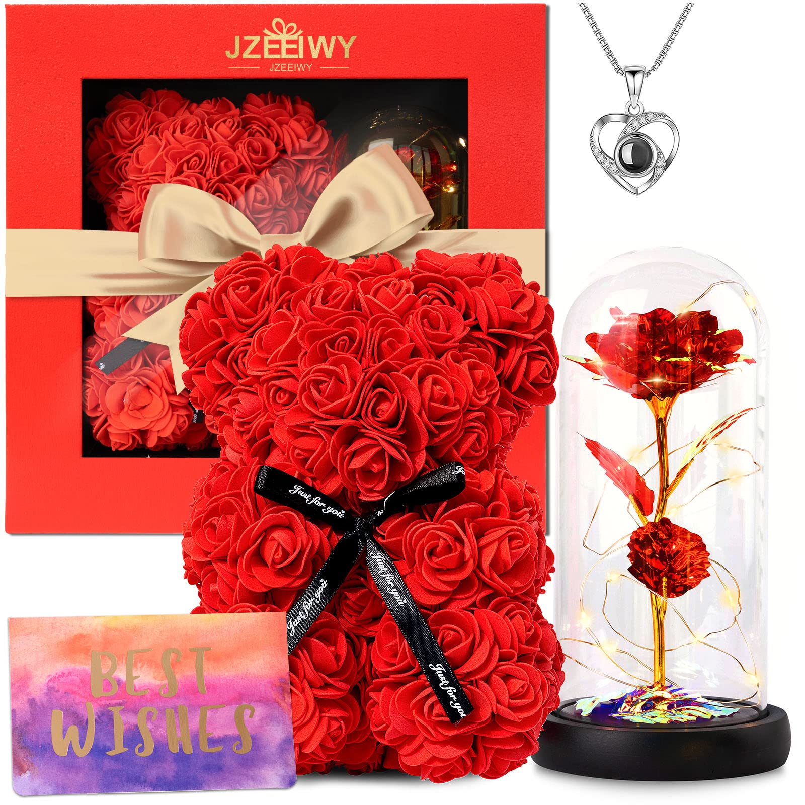 JZEEIWY gift box front view showing elegant packaging and instant presentation benefit