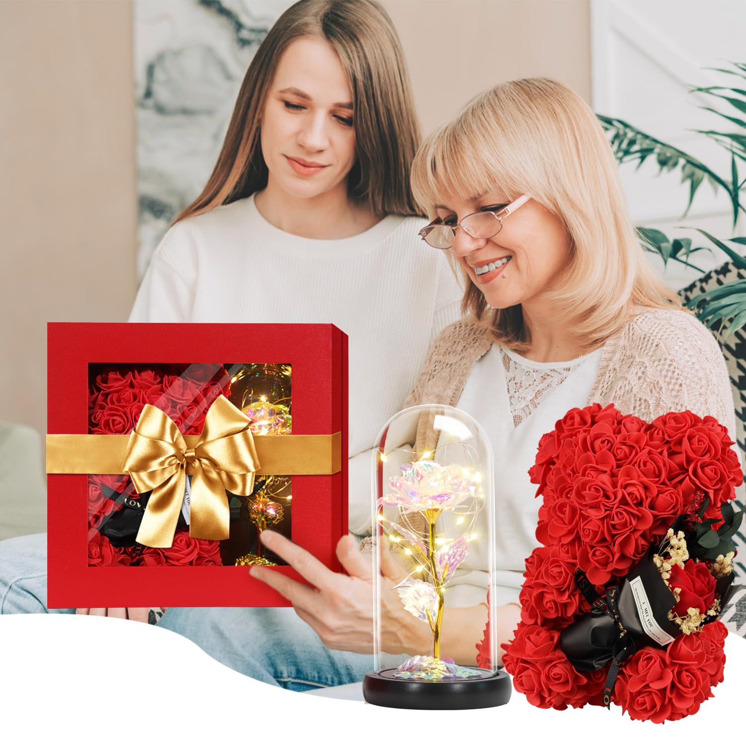 K KYMAKE transparent display box arranged for gifting and dust protection benefit
