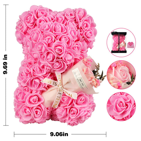 K KYMAKE rose bear on dresser enhancing room decor with romance