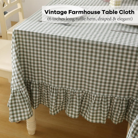 K MASANIJI neatly folded tablecloth ready for storage showing easy care benefit