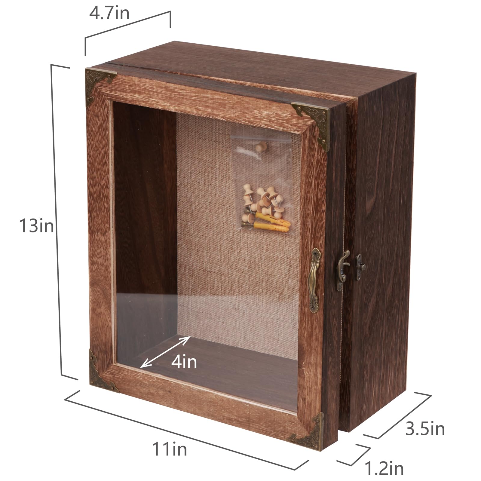 KAASTHAA linen back with wooden pins for secure, damage-free mounting of photos
