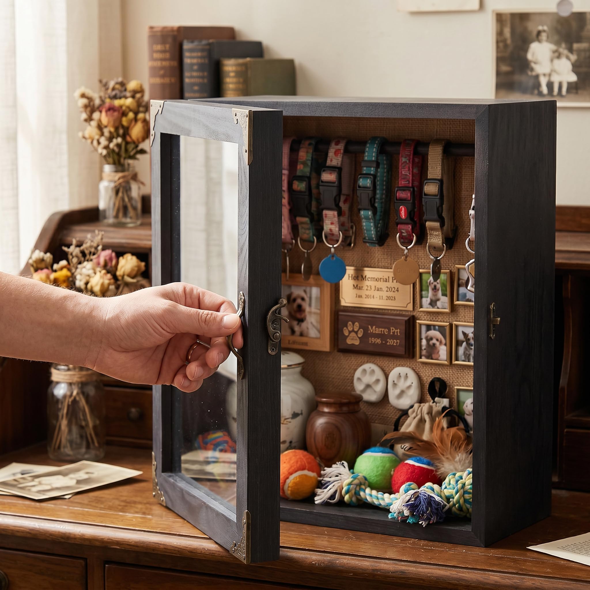 KAASTHAA shadow box displaying medals and ribbons to showcase layered three-dimensional items