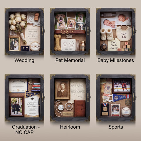 KAASTHAA shadow box held in hand to show size and depth for better placement decisions