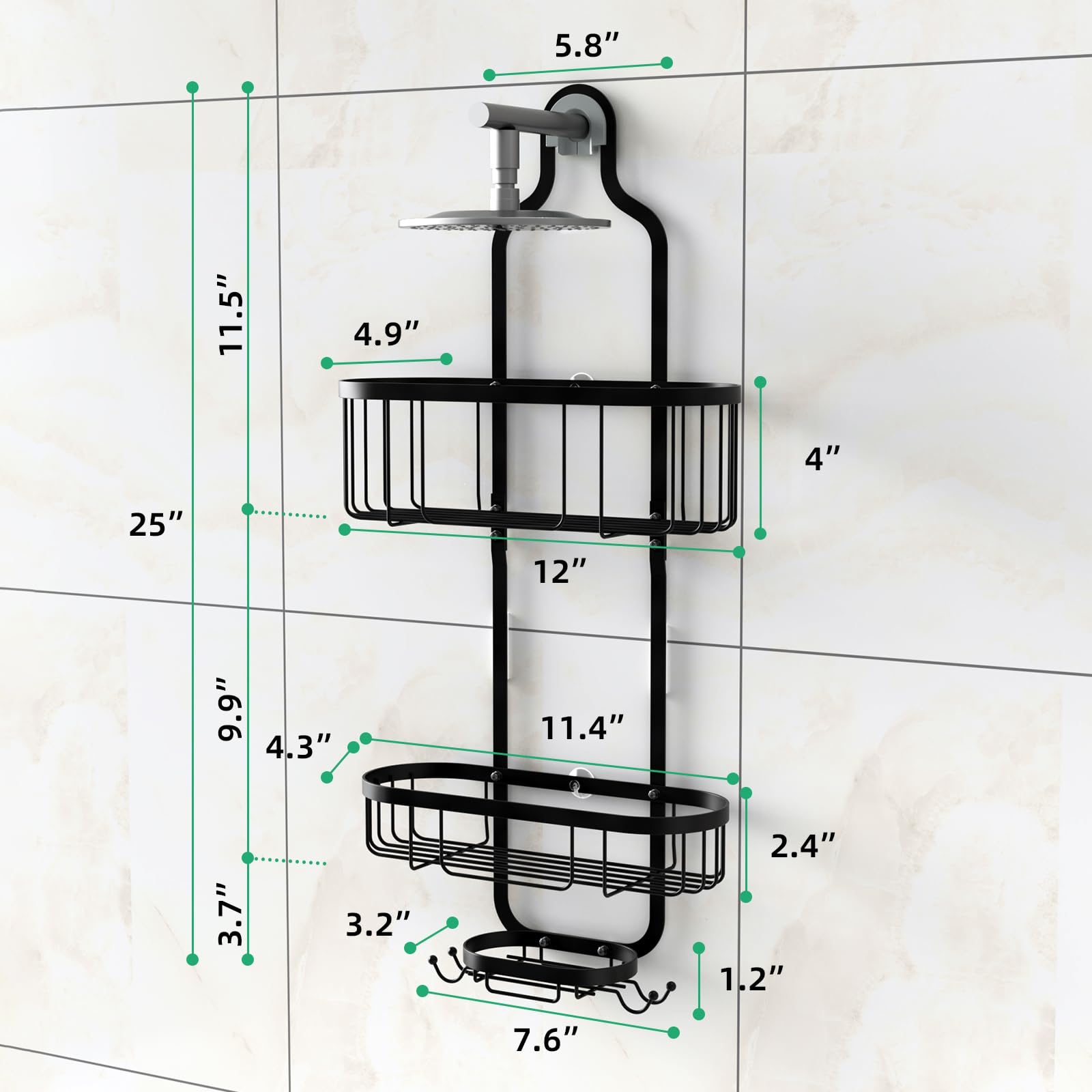 Kadolina powder coated grid drainage detail showing airflow benefit: quicker drying prevents rust