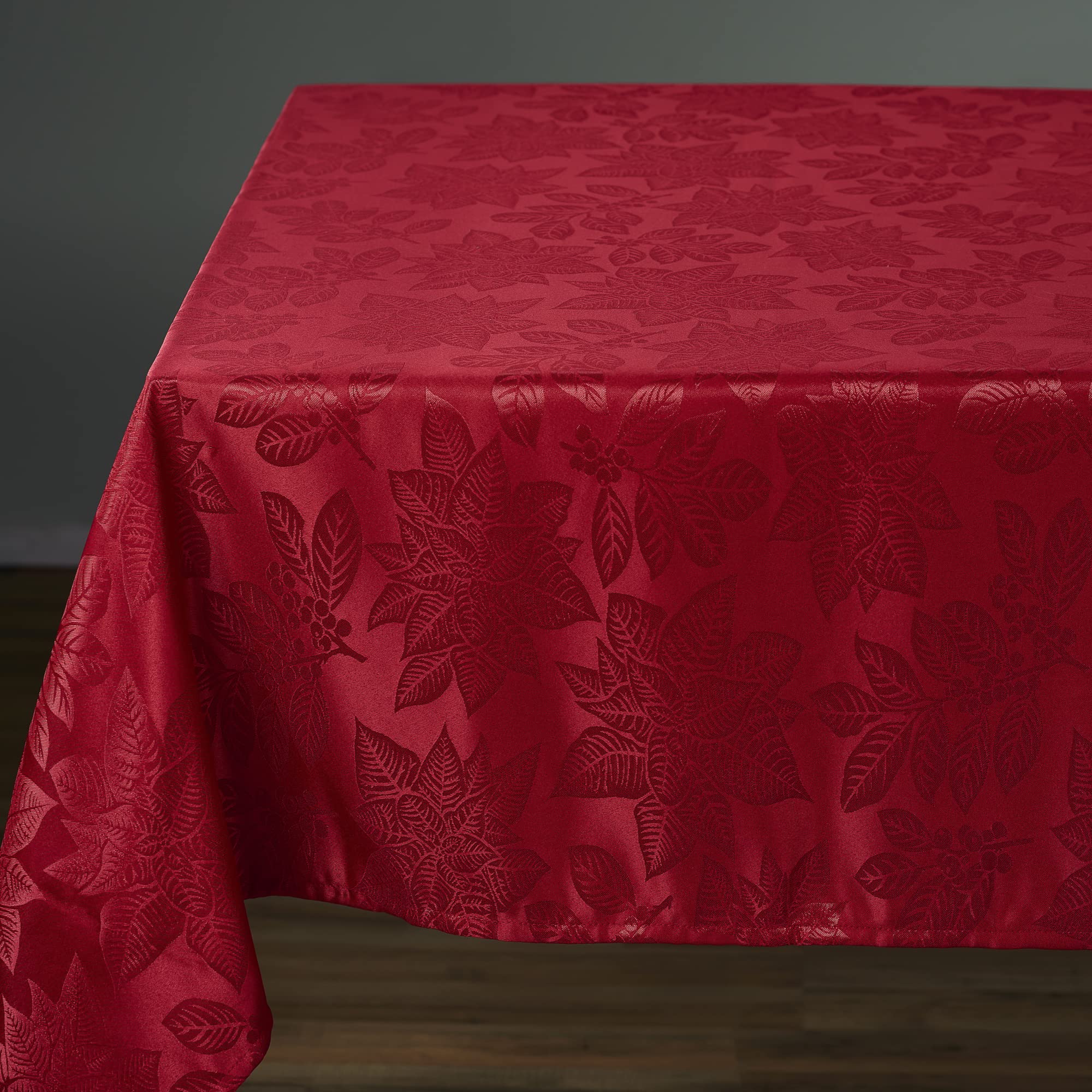 Kadut tablecloth draped on 8-foot rectangular table demonstrating full coverage