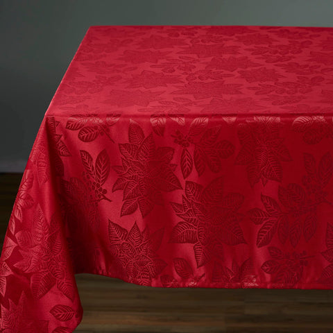 Kadut tablecloth draped on 8-foot rectangular table demonstrating full coverage