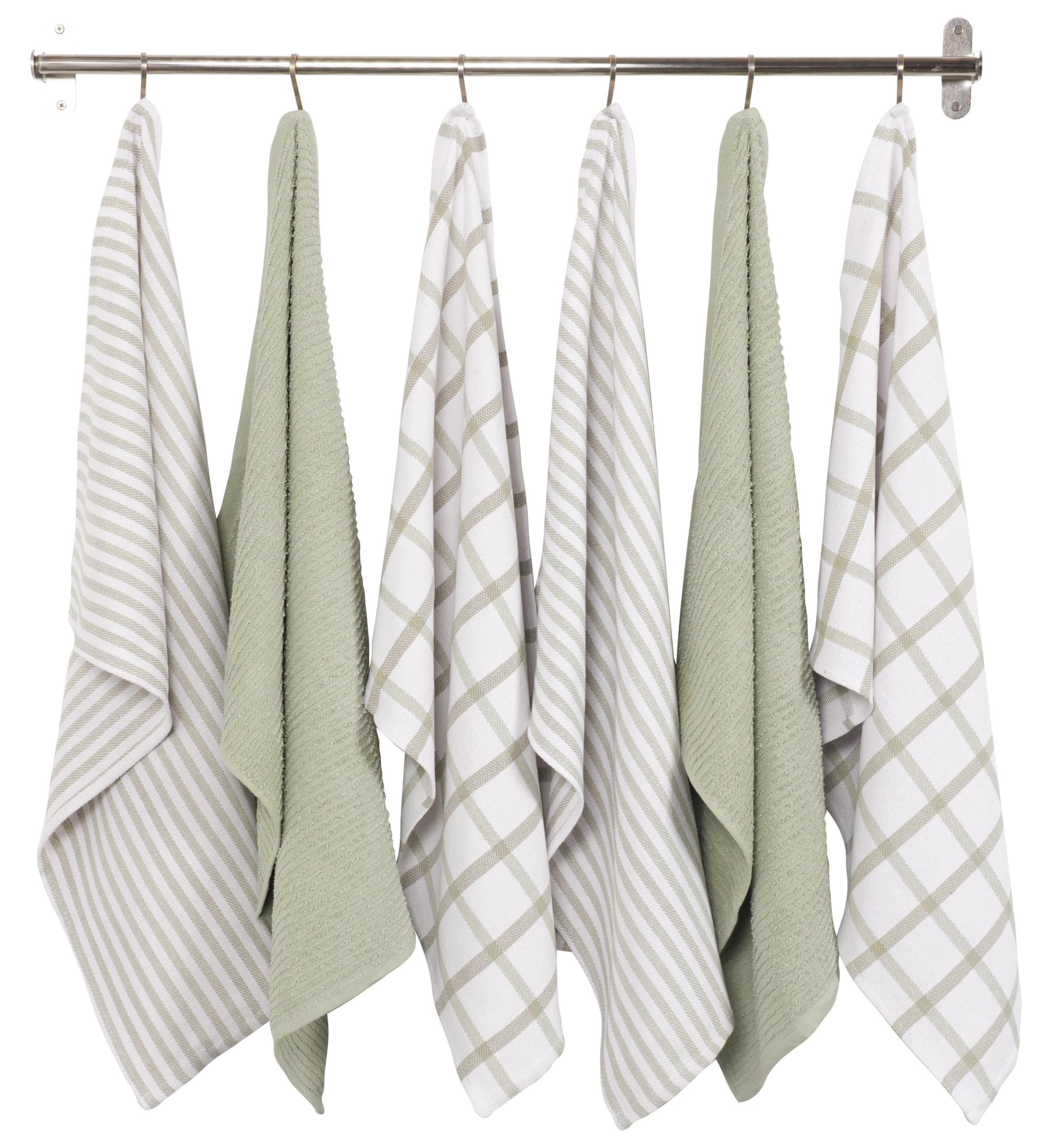 KAF Home close-up of flat towel weave showing smooth texture for polishing
