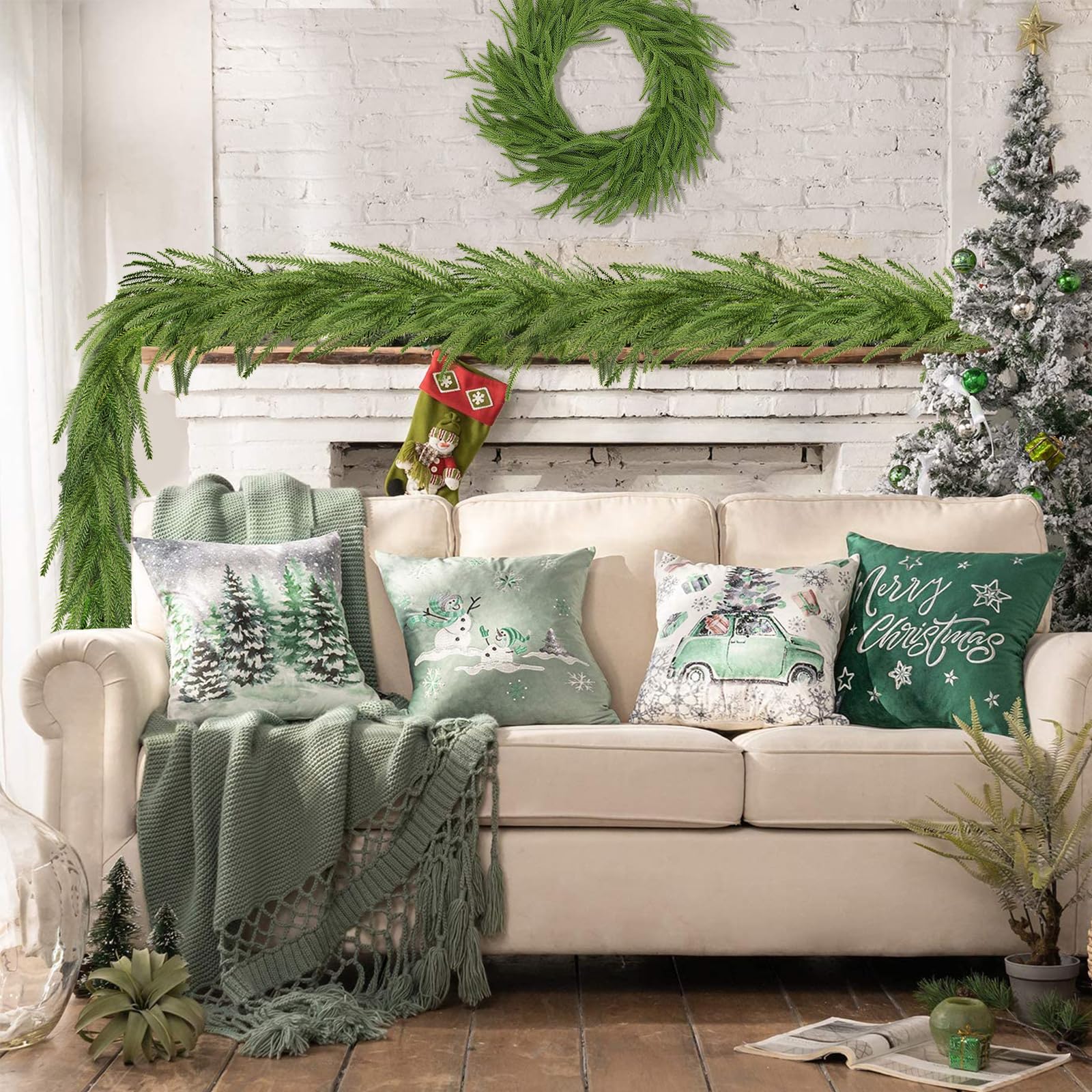 Kafuzi garland beside ruler illustrating compact storage and sizing benefit
