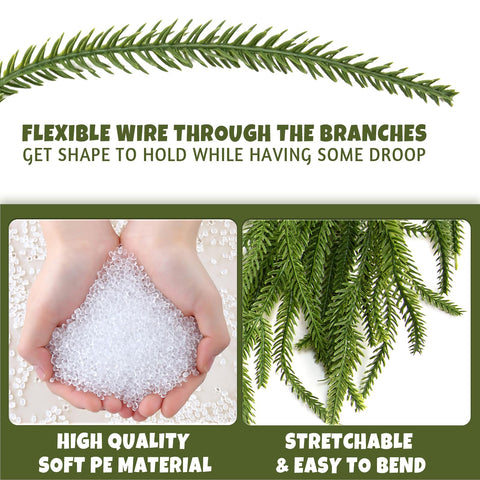 Kafuzi garland twisted as table runner giving volume and low-maintenance benefit