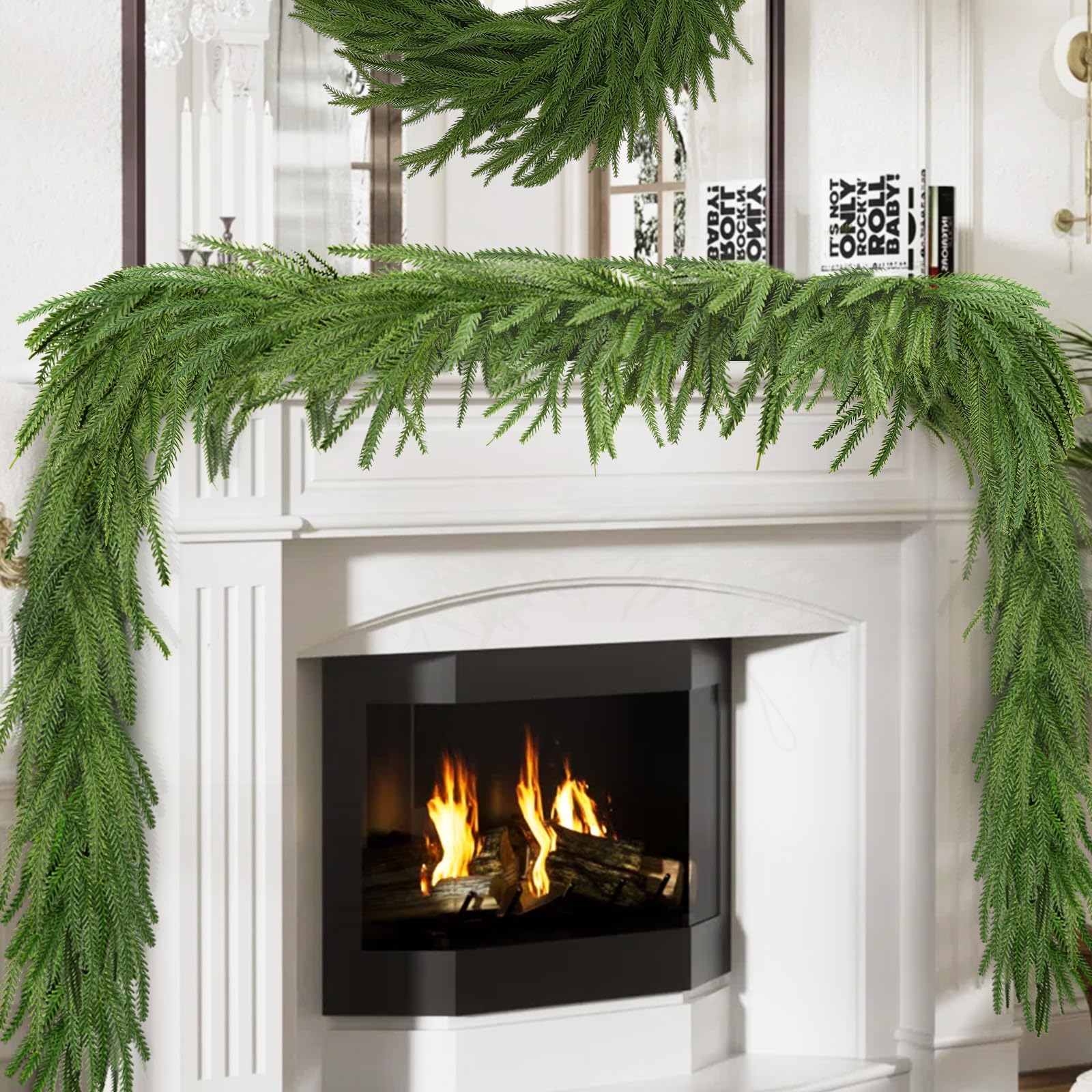 Kafuzi garland front view showing full length and lush greenery benefits
