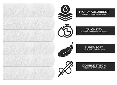 KAHAF COLLECTION towel beside a ruler showing 24x48 size for scale and portability