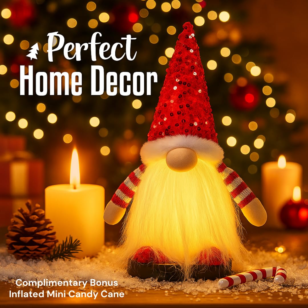 KAHF mini inflatable candy cane included as a playful holiday accent